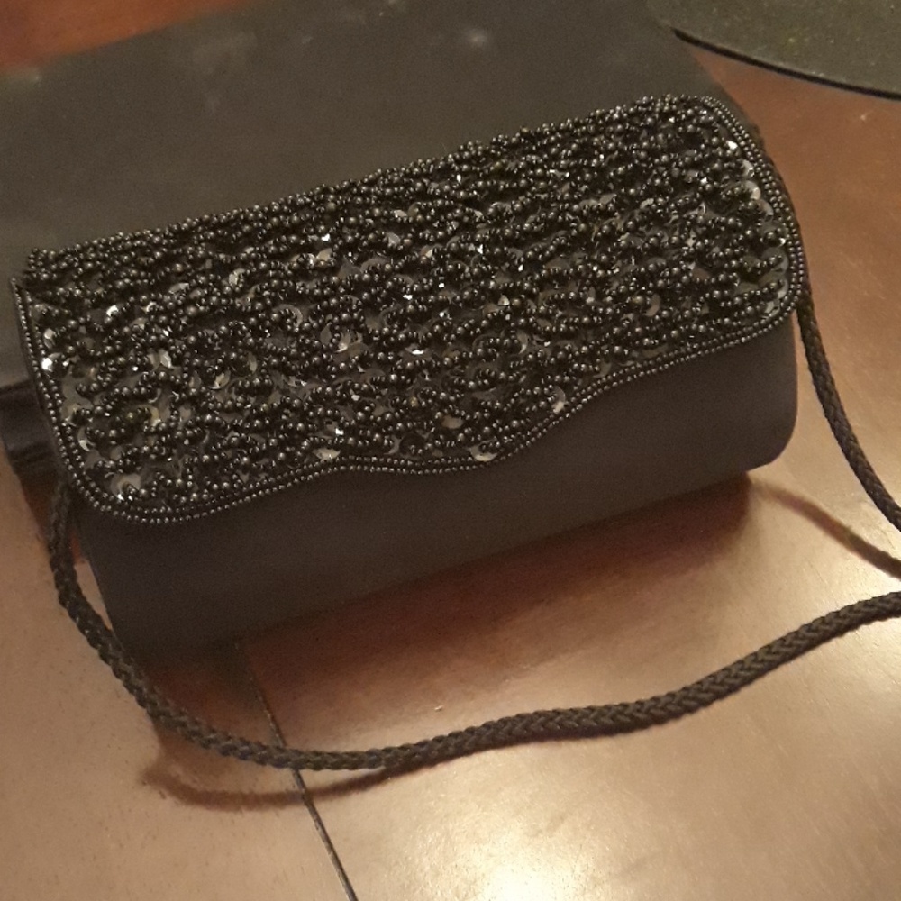 Black evening bag
